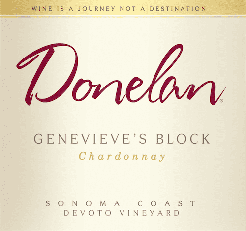 genevieve's block chardonnay label