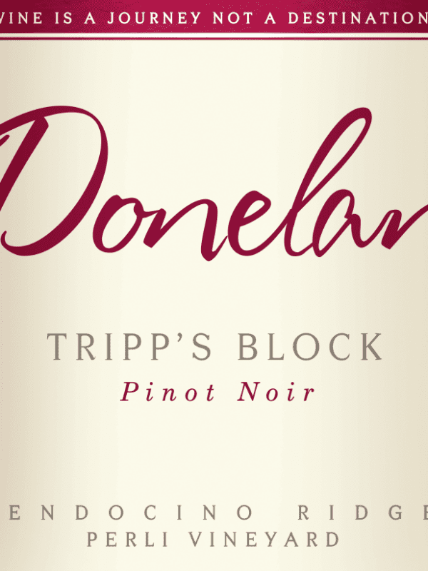 tripp's block pinot noir label