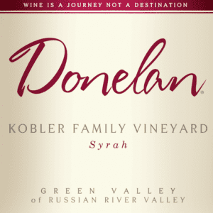 kobler family vineyard syrah label