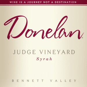 judge vineyard syrah label